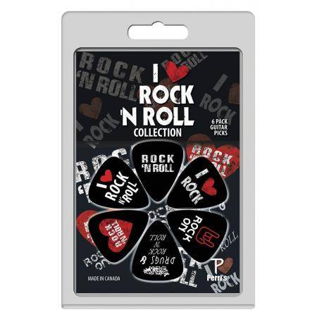 Púas Perri'S Pack 6 Púas Coleccionables Rock N Roll Lpp