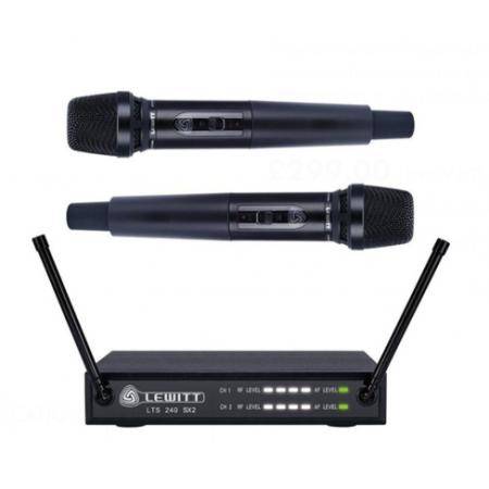 Sistemas y Micrófonos Inalámbricos  Lewitt LTS 240 Dual C Wireless Micrófono